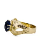 Sapphire 14K Yellow gold Ring Vintage vrc135y